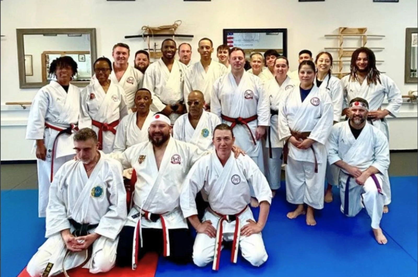 Karate self-defense training at The Blazing Dragon Dojo