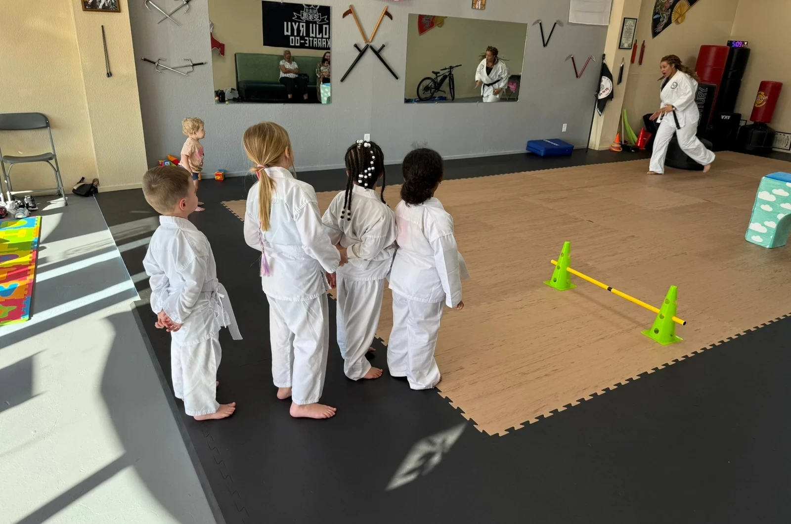 Kids martial arts class at The Blazing Dragon Dojo