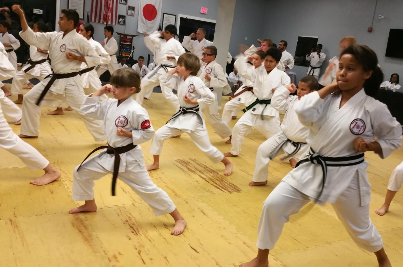 Kids martial arts discipline and focus